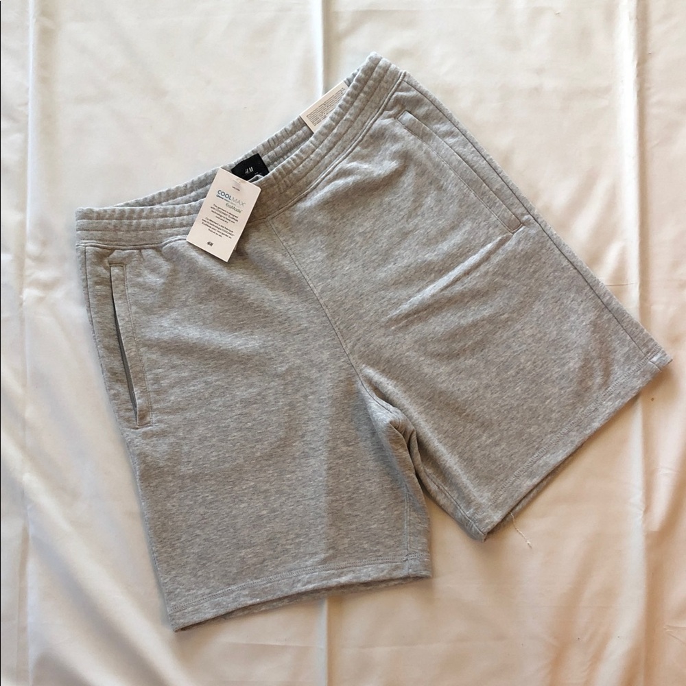 NWT: Light Gray Athletic Knit Shorts